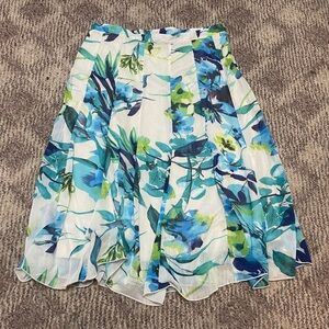 Elementz Floral Pleated Skirt